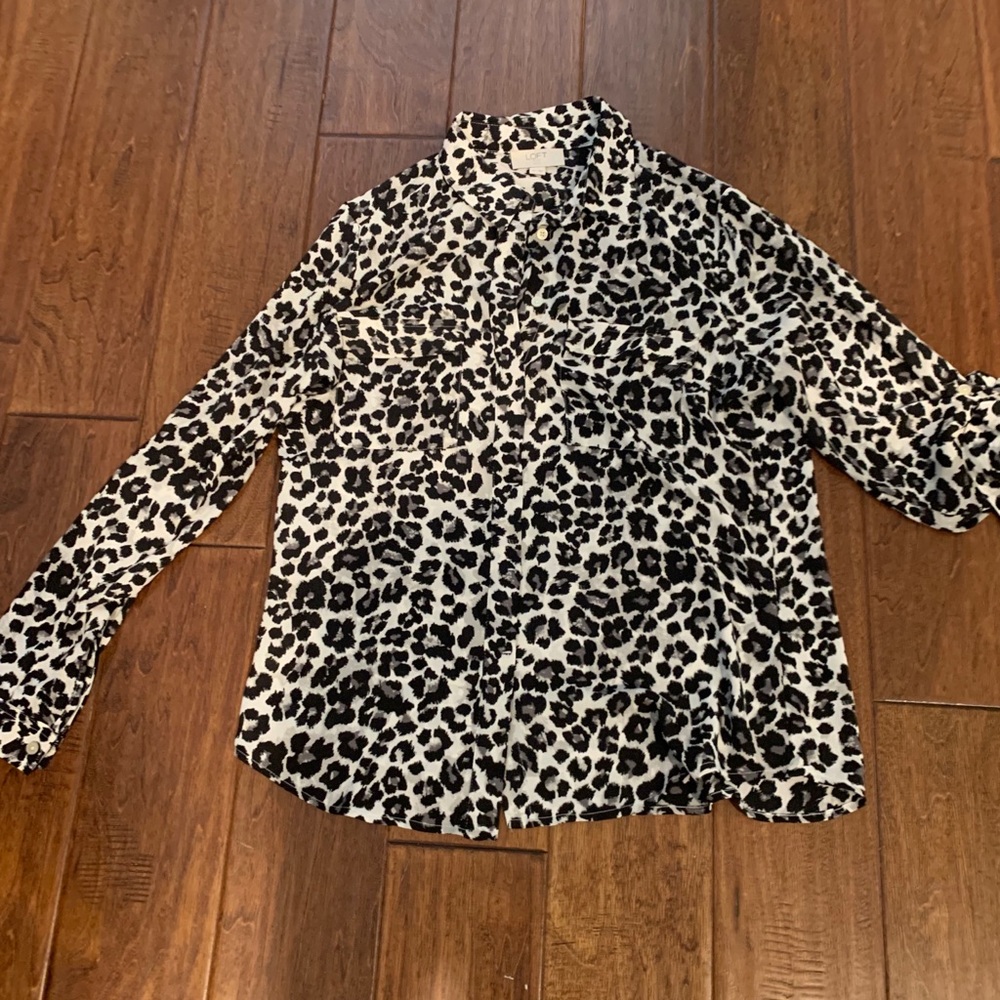 LOFT Button Up Blouse